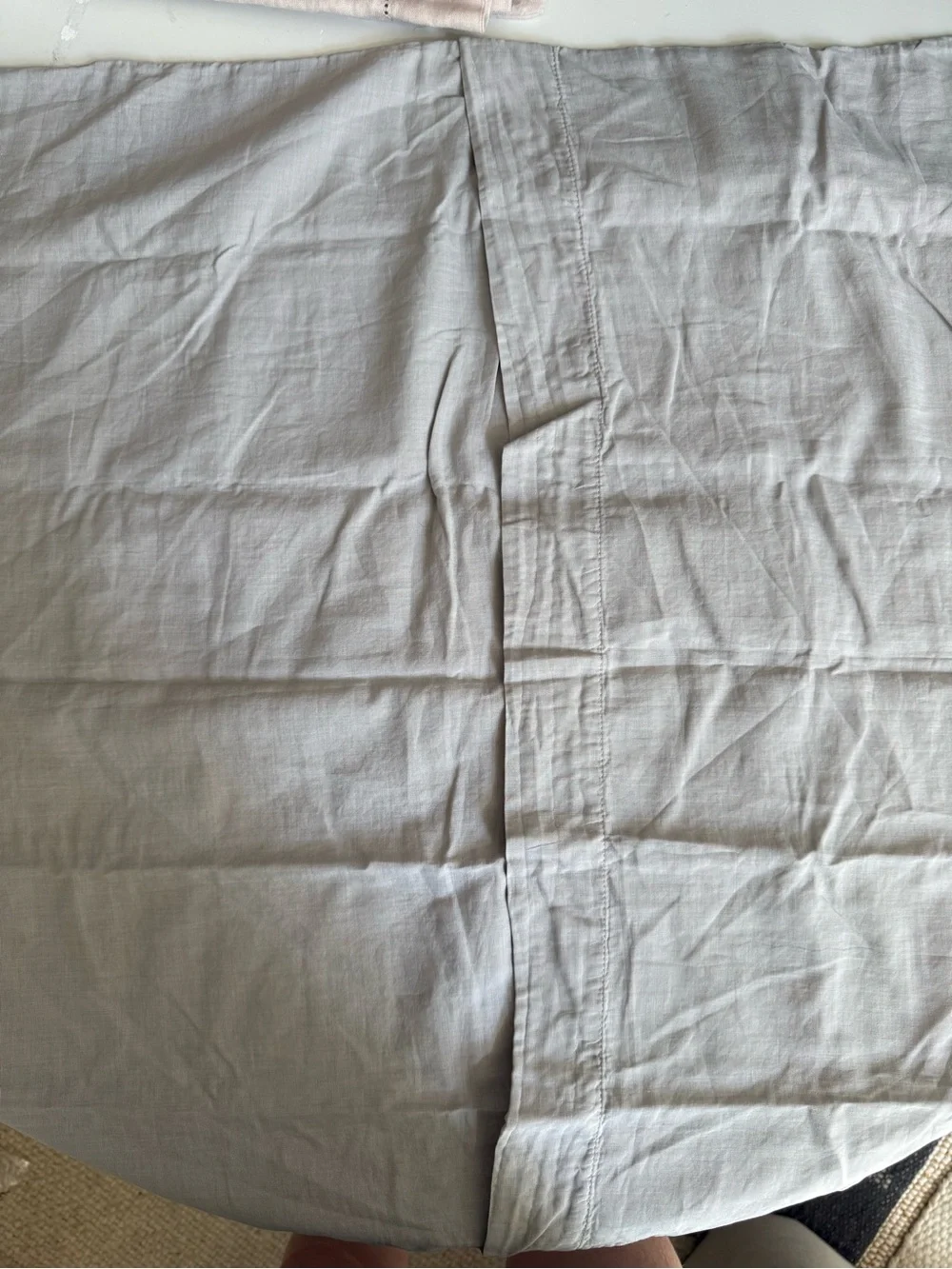 RH Euro Sham Mist Italian Garment-Dyed Cotton Gauze NWT
